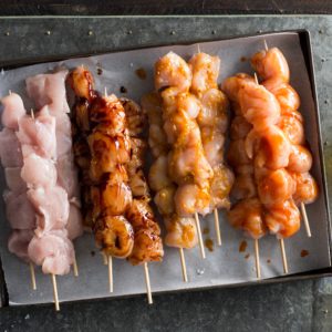 Chicken Kebabs - Honey & Soy